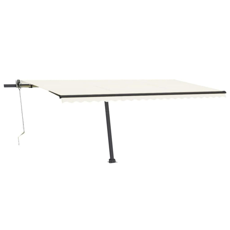 Vidaxl Luifel Automatik mit LED- und Windsensor 500x300 cm Creme Farbe