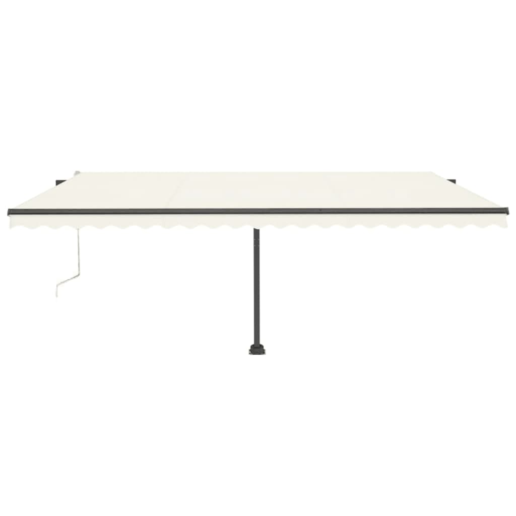 Vidaxl Luifel Automatik mit LED- und Windsensor 500x300 cm Creme Farbe