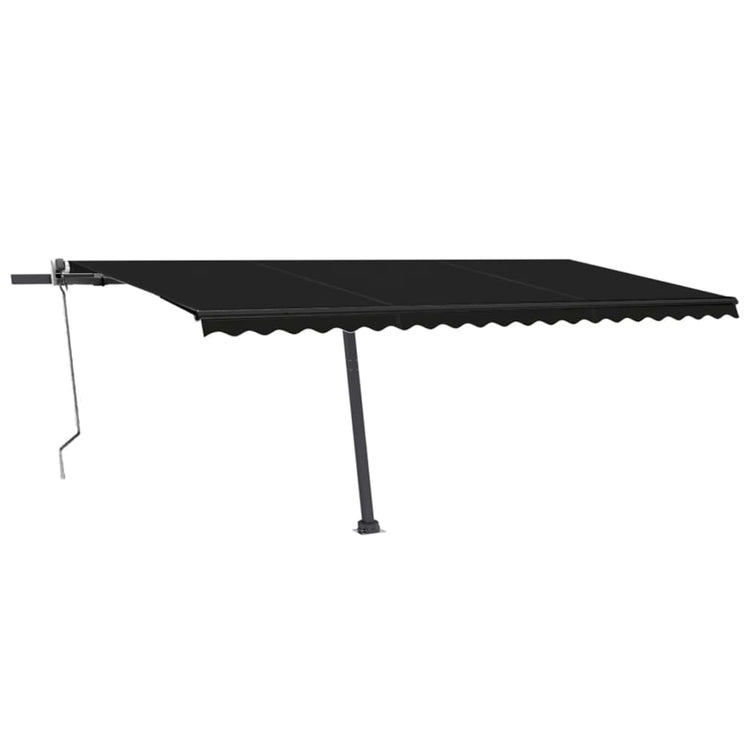 Vidaxl Luifel Automatik mit LED- und Windsensor 500x300 cm Anthrazit