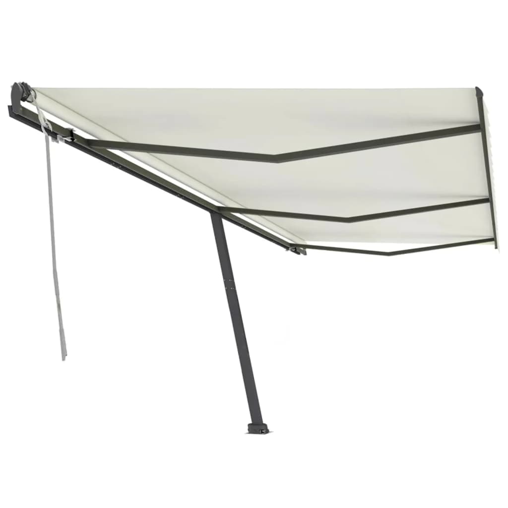 Vidaxl luifel distanziert manuell erstreckt sich 600x300 cm creme -ausgelöst