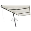Vidaxl luifel kostenlos -ausstehende automatische 600x300 cm creme -colored