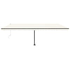 Vidaxl luifel kostenlos -ausstehende automatische 600x300 cm creme -colored