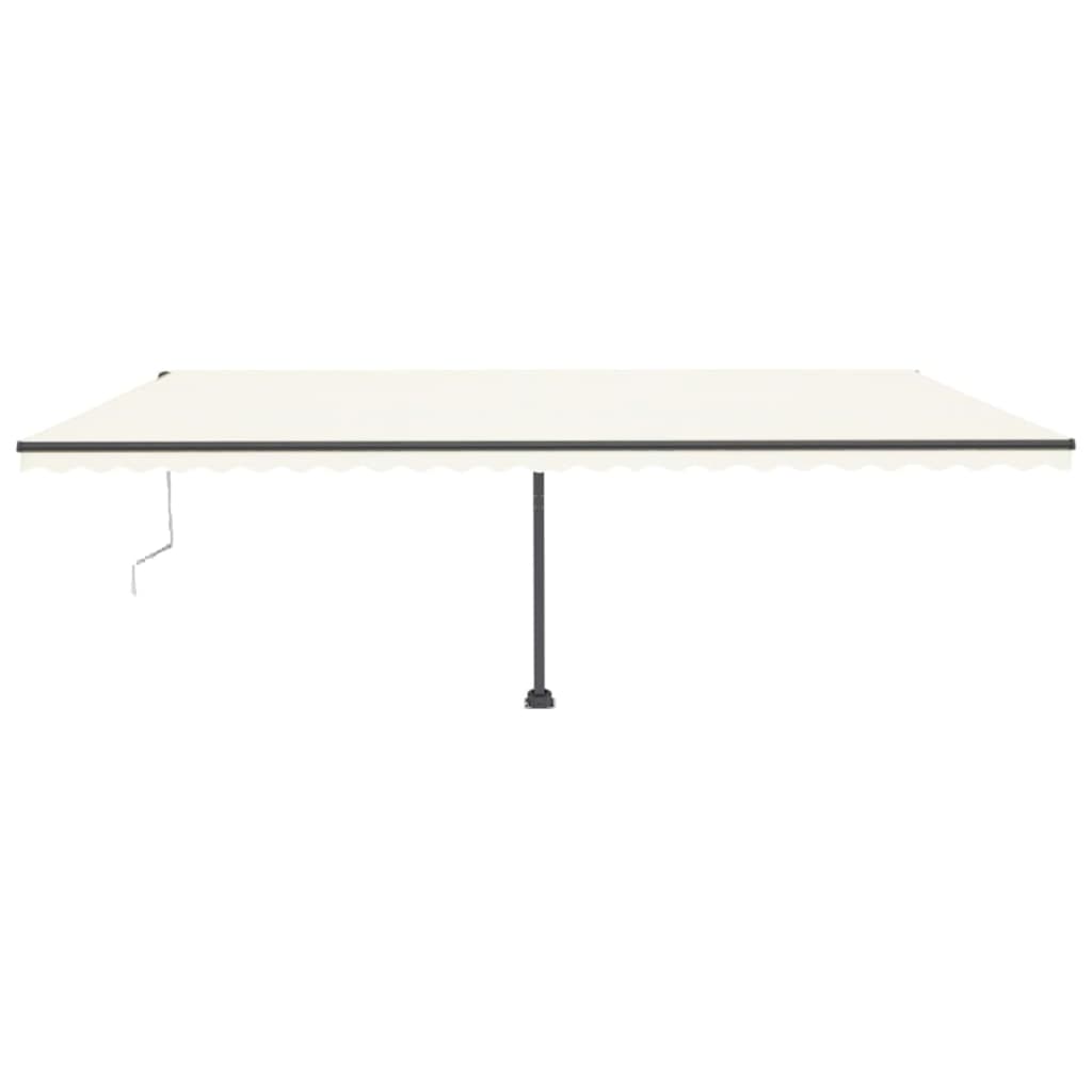 Vidaxl luifel kostenlos -ausstehende automatische 600x300 cm creme -colored