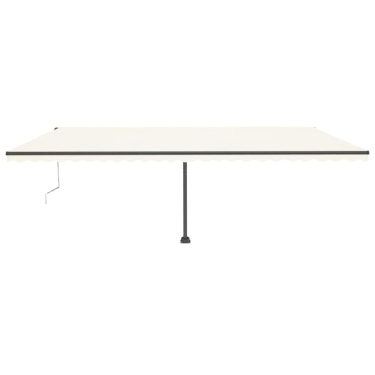 Vidaxl luifel kostenlos -ausstehende automatische 600x300 cm creme -colored