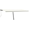 Vidaxl luifel kostenlos -ausstehende automatische 600x300 cm creme -colored