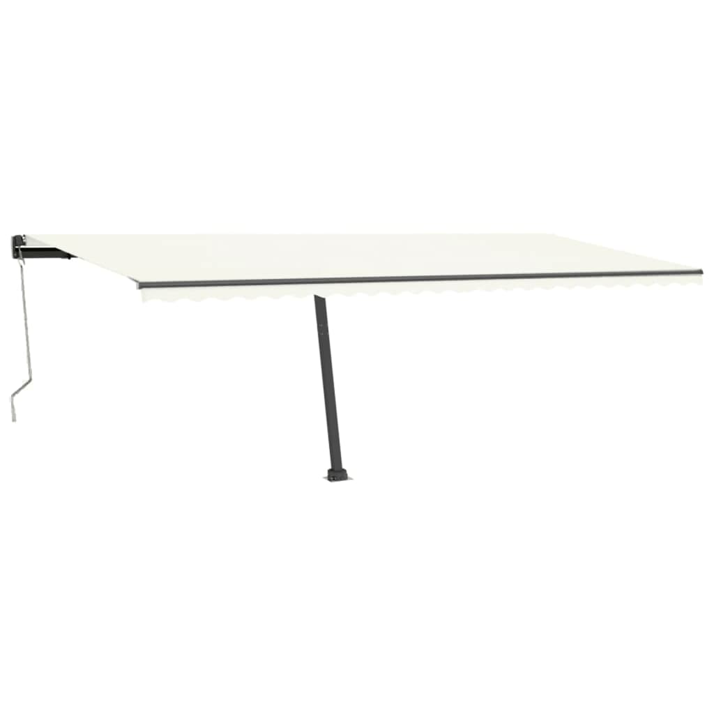 Vidaxl luifel kostenlos -ausstehende automatische 600x300 cm creme -colored