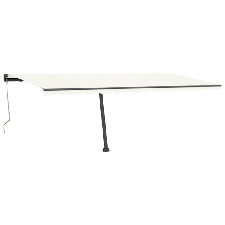 Vidaxl luifel kostenlos -ausstehende automatische 600x300 cm creme -colored