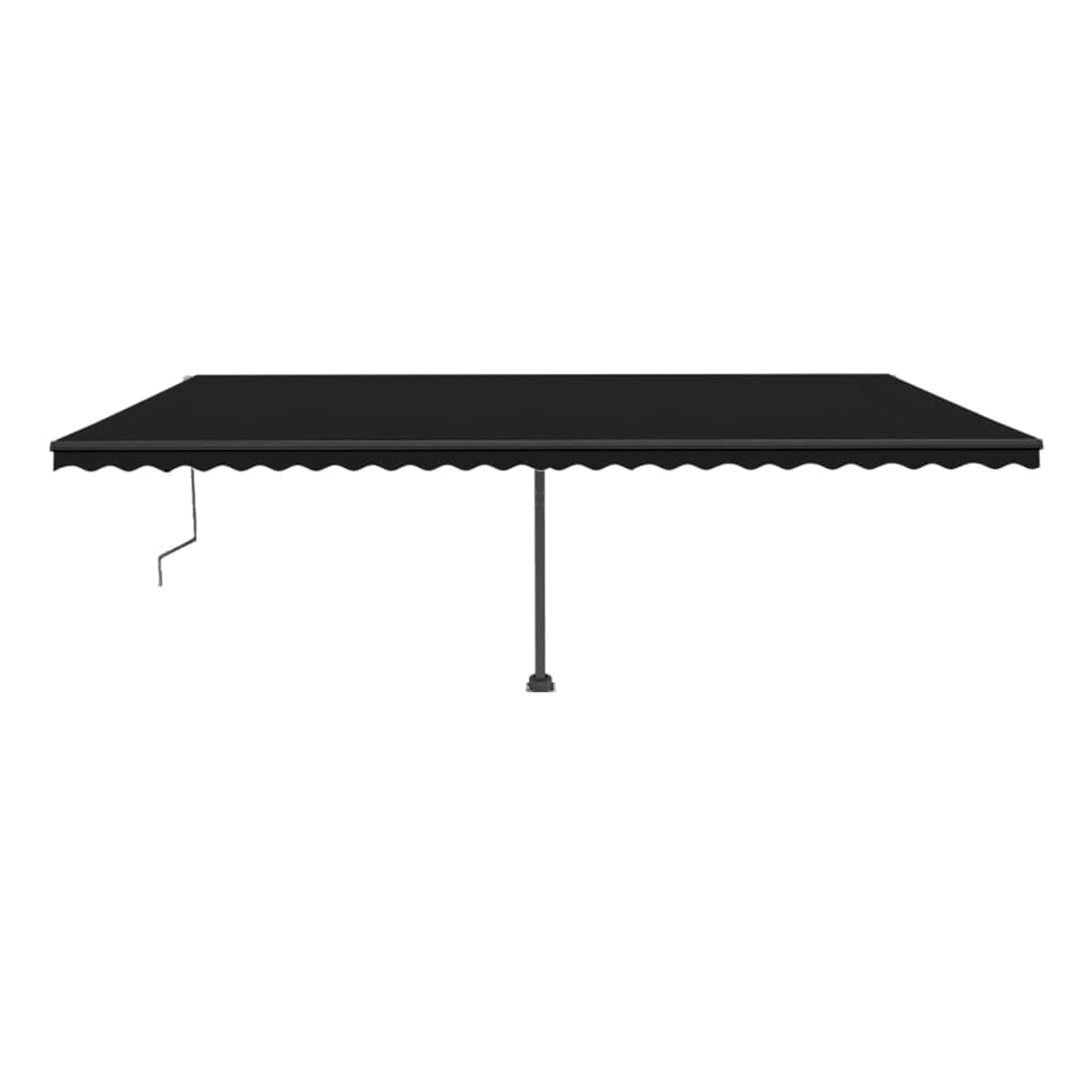 Vidaxl Laifel Free -ausstehende automatische 600x300 cm Anthrazit -geläutet