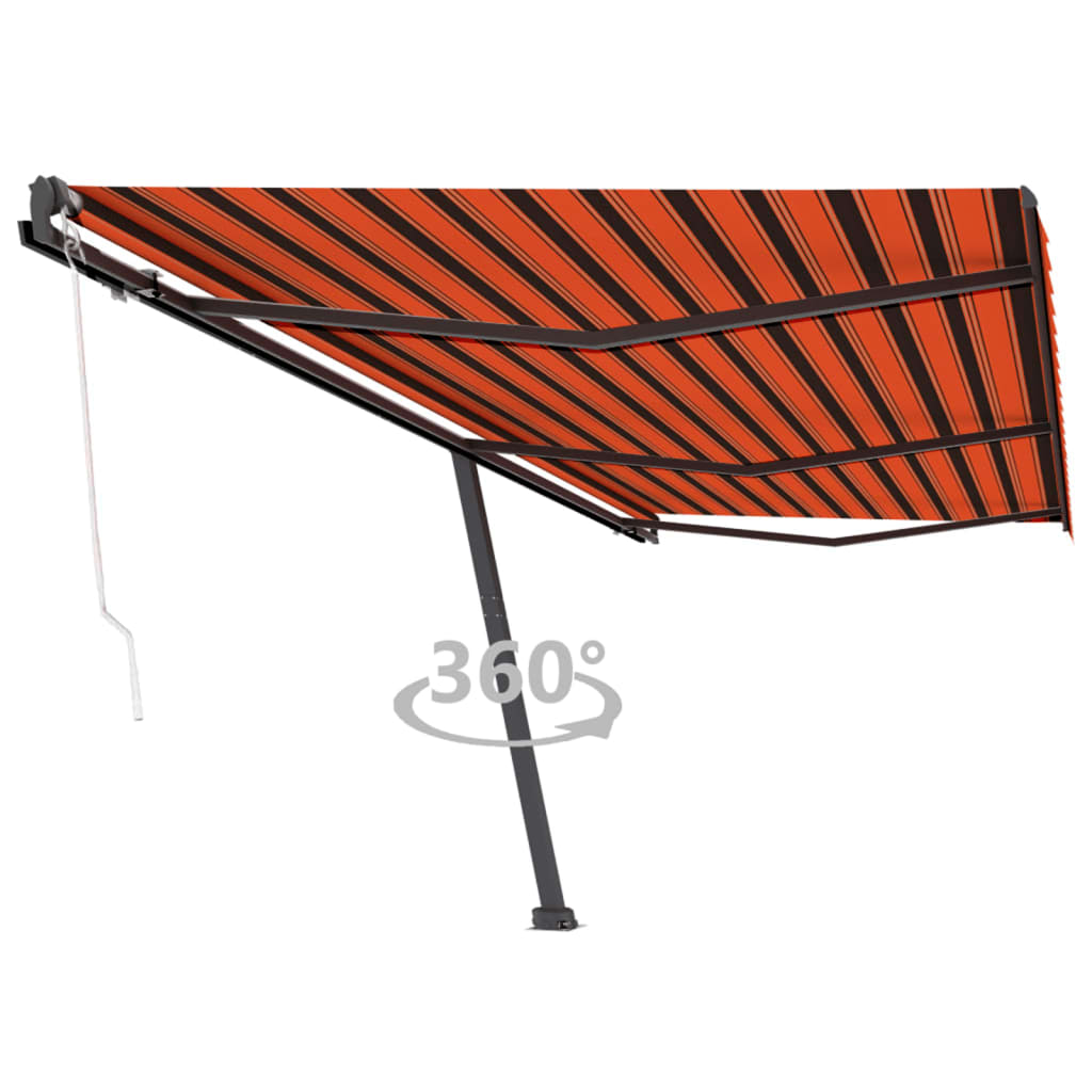 Vidaxl laifel kostenlos -ausstehende automatische 600x300 cm Orange und Braun