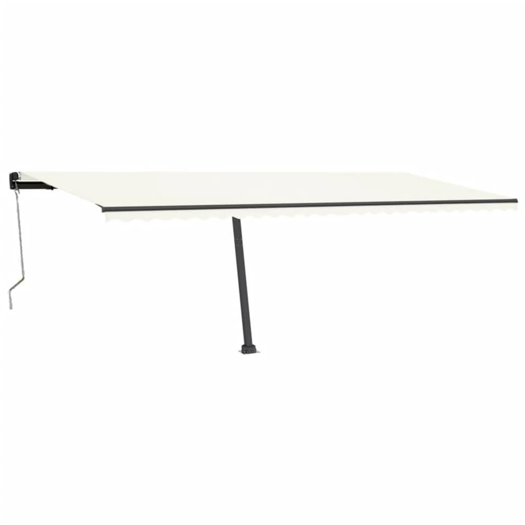 Vidaxl Luifel Automatik mit LED- und Windsensor 600x300 cm Creme Farbe