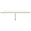 Vidaxl Luifel Automatik mit LED- und Windsensor 600x300 cm Creme Farbe