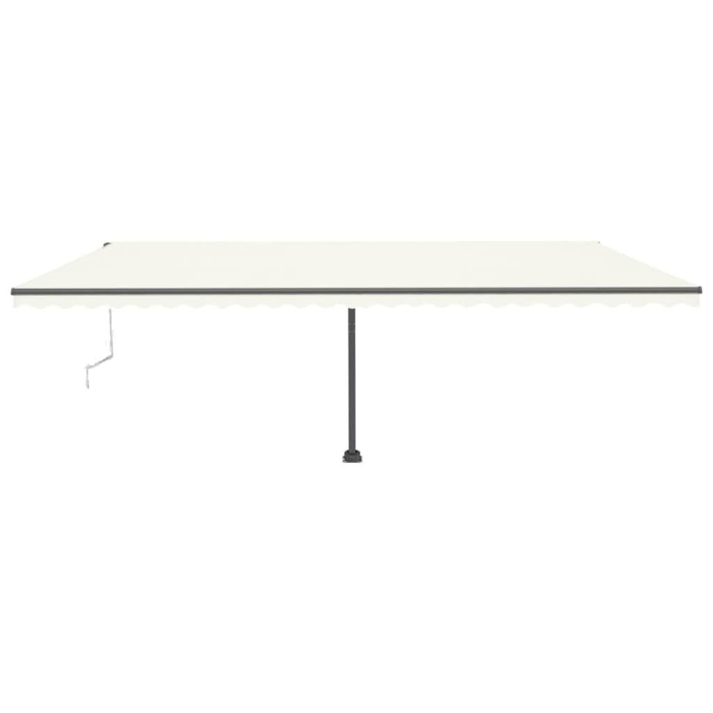 Vidaxl Luifel Automatik mit LED- und Windsensor 600x300 cm Creme Farbe