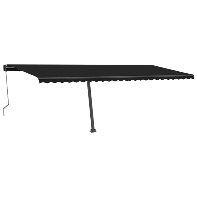 Vidaxl Luifel Automatik mit LED- und Windsensor 600x300 cm Anthrazit