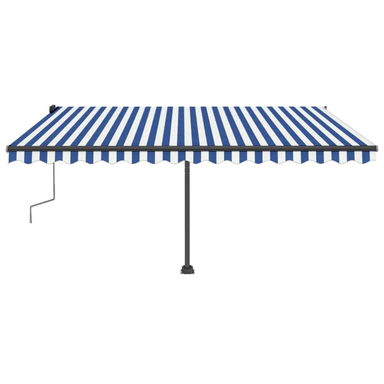 Vidaxl Laifel losgelöst manuell 400x350 cm blau und weiß