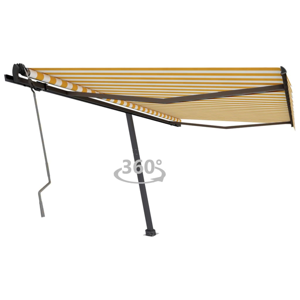 Vidaxl Laifel löschen Sie manuell 400 x 350 cm gelb und weiß