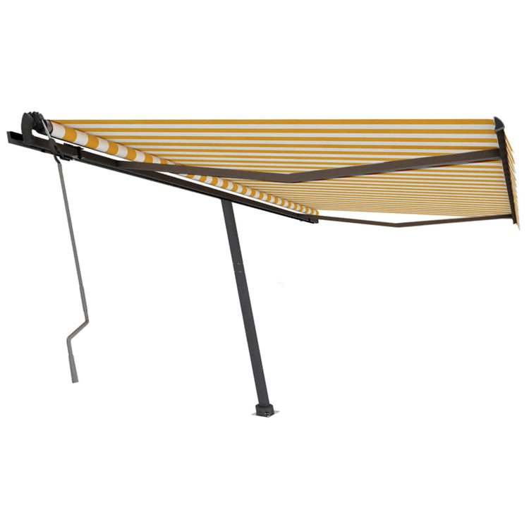 Vidaxl Laifel löschen Sie manuell 400 x 350 cm gelb und weiß