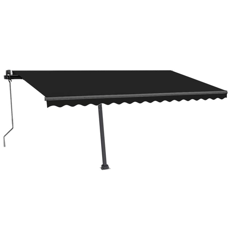 Vidaxl Luifel Automatik mit LED- und Windsensor 400x350 cm Anthrazit