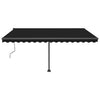 Vidaxl Luifel Automatik mit LED- und Windsensor 400x350 cm Anthrazit
