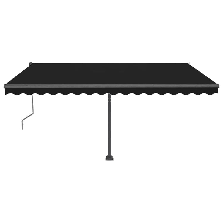 Vidaxl Luifel Automatik mit LED- und Windsensor 400x350 cm Anthrazit