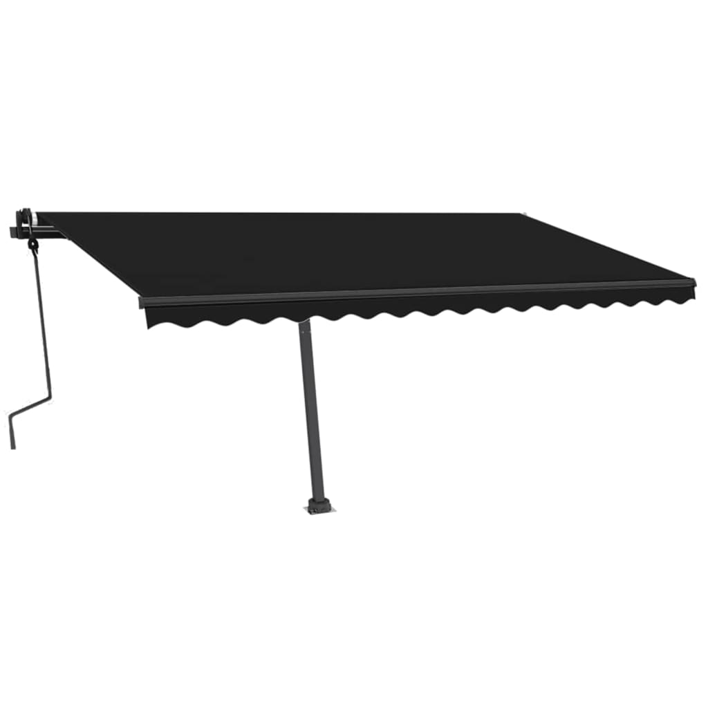 Der vidaxl luifel -abgelöste erstreckt sich 450 x 350 cm Anthrazit