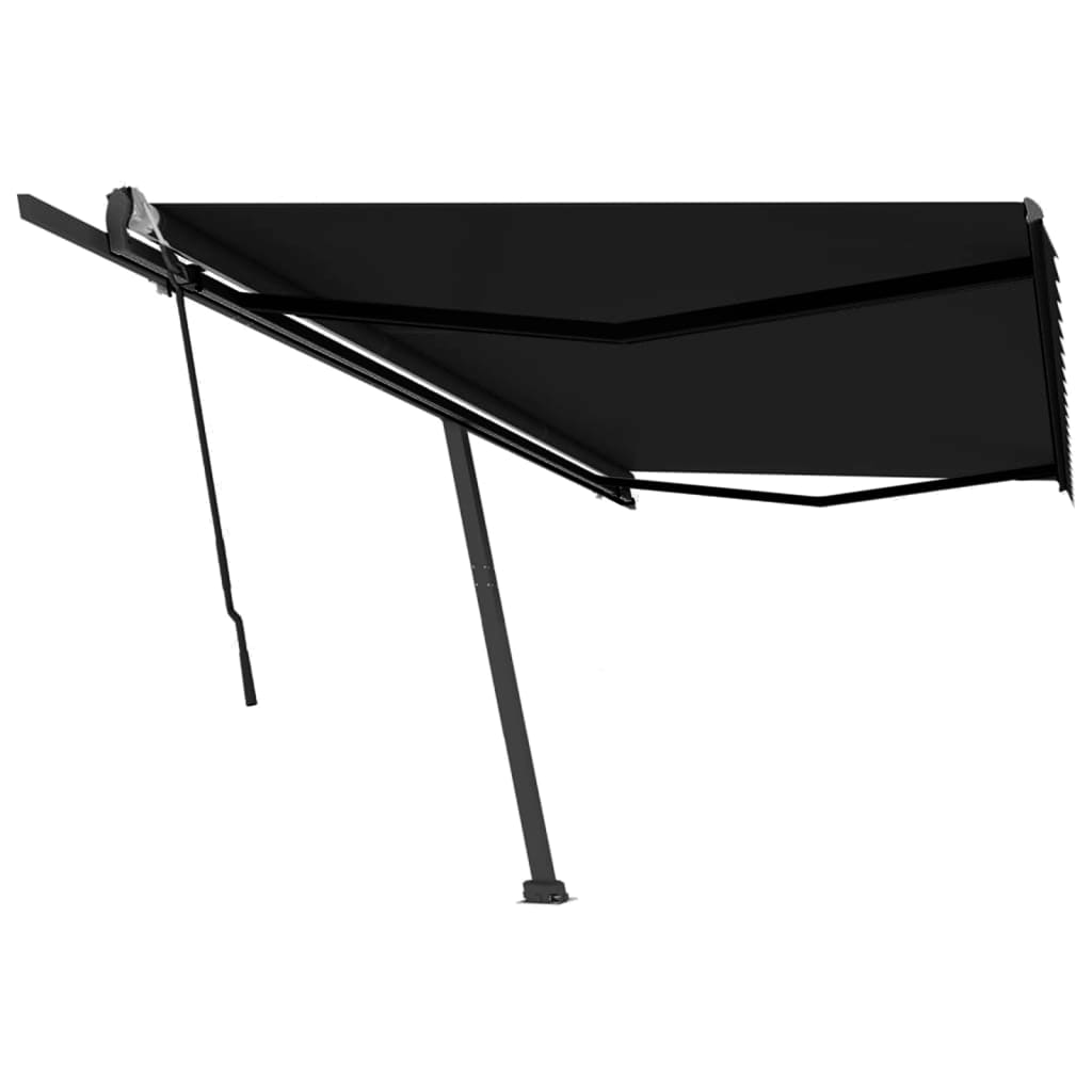 Vidaxl luifel distanziert manuell erstreckt sich 500x350 cm Anthrazit