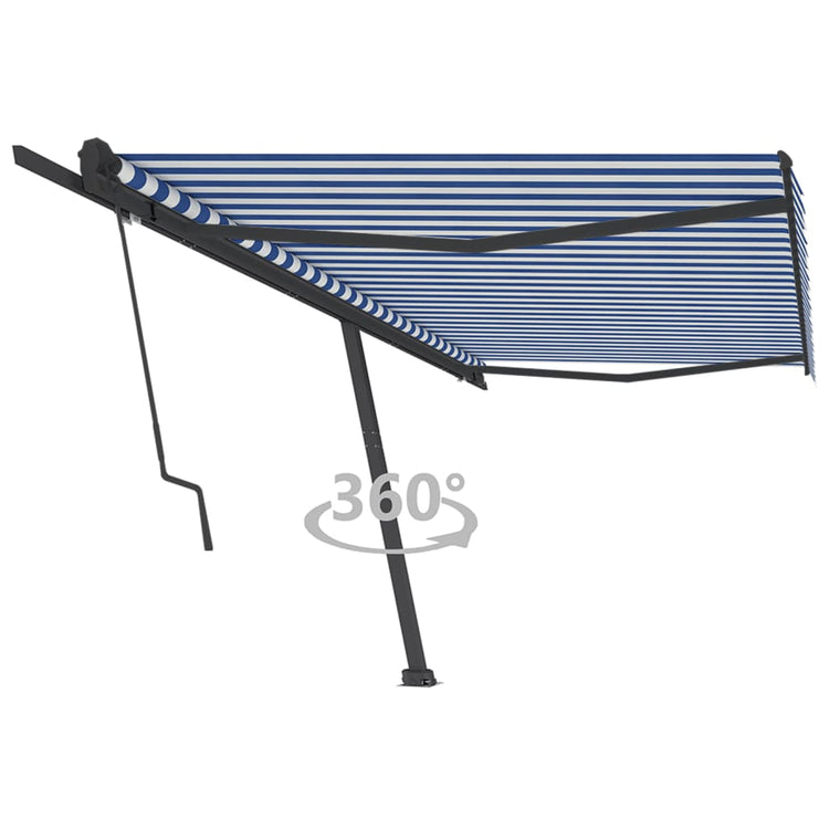 Vidaxl laifel kostenlos -ausstehende automatische 500x350 cm blau und weiß