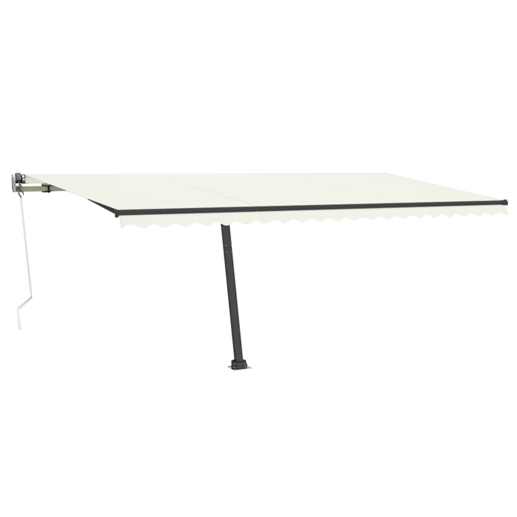 Vidaxl luifel kostenlos -ausstehende automatische 500x350 cm creme -gelenkt