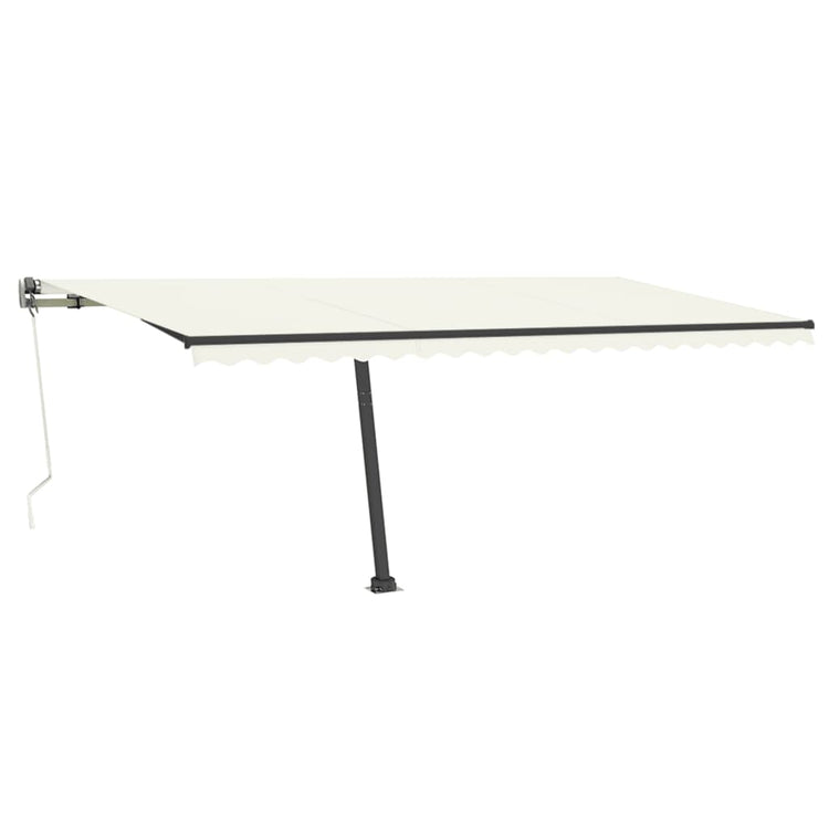 Vidaxl luifel kostenlos -ausstehende automatische 500x350 cm creme -gelenkt