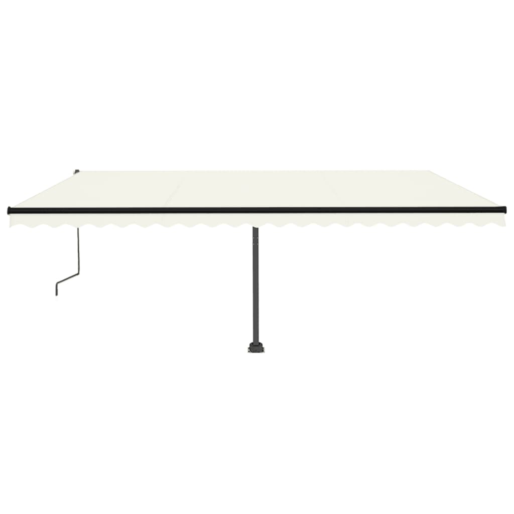 Vidaxl luifel kostenlos -ausstehende automatische 500x350 cm creme -gelenkt