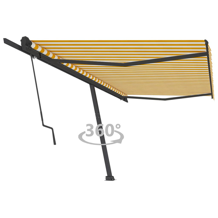 Vidaxl laifel kostenlos -ausstehende automatische 500x350 cm gelb und weiß