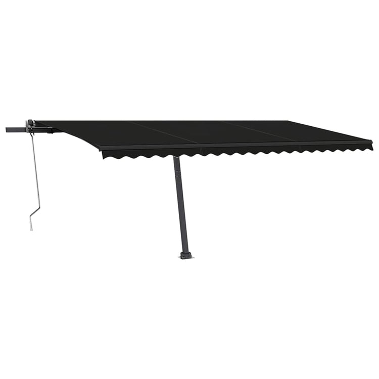 Vidaxl luifel kostenlos -ausstehende automatische 500x350 cm Anthrazit -Colored