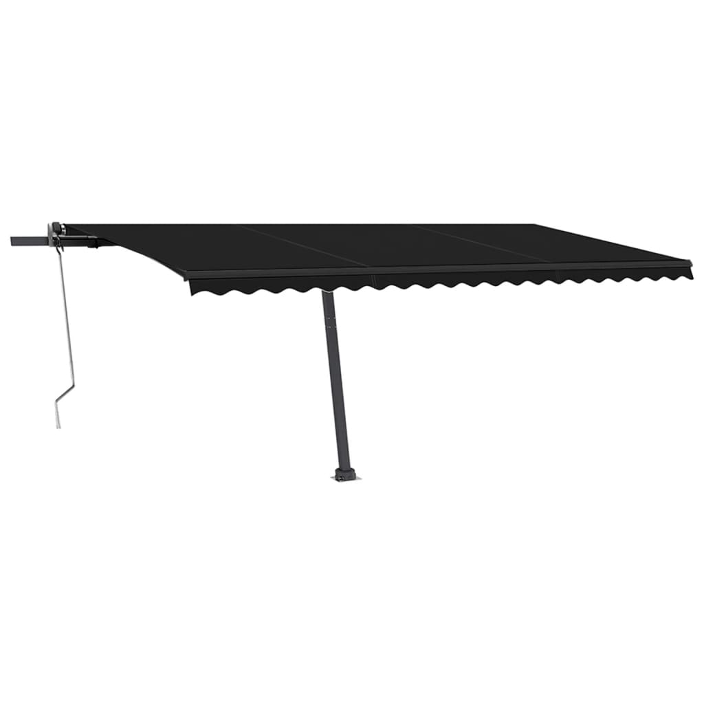 Vidaxl Luifel Automatik mit LED- und Windsensor 500x350 cm Anthrazit