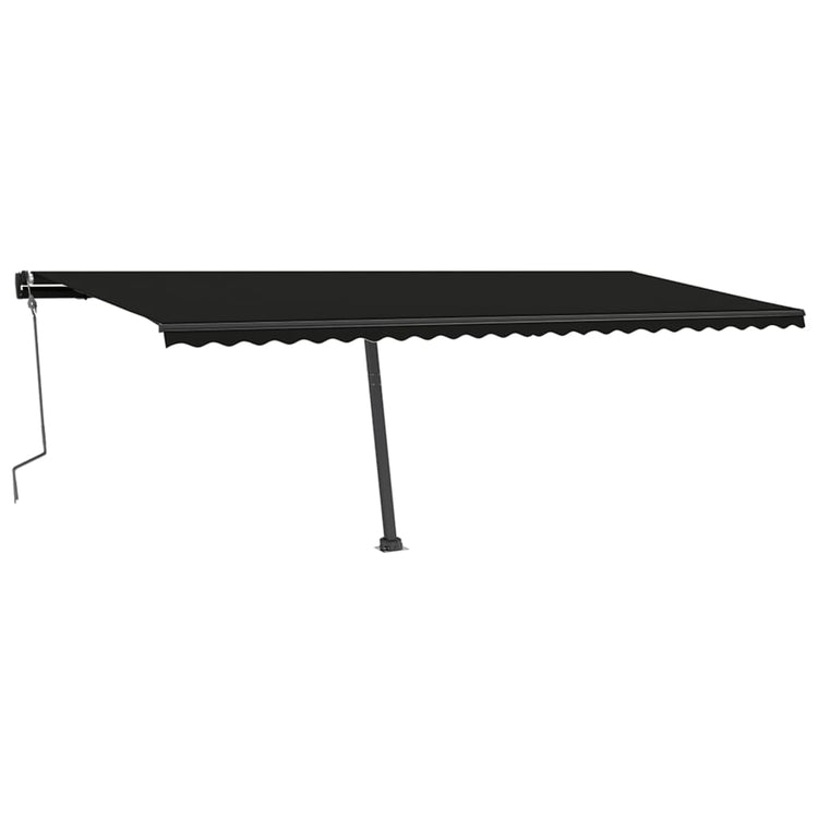 Vidaxl luifel distanziert manuell erstreckt sich 600x350 cm Anthrazit