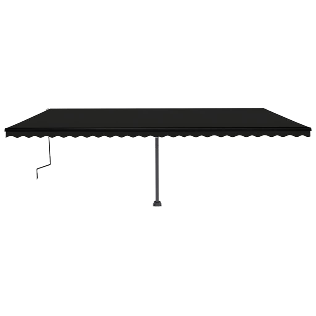 Vidaxl luifel distanziert manuell erstreckt sich 600x350 cm Anthrazit