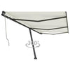 Vidaxl luifel kostenlos -ausstehende automatische 600x350 cm creme -gelenkt