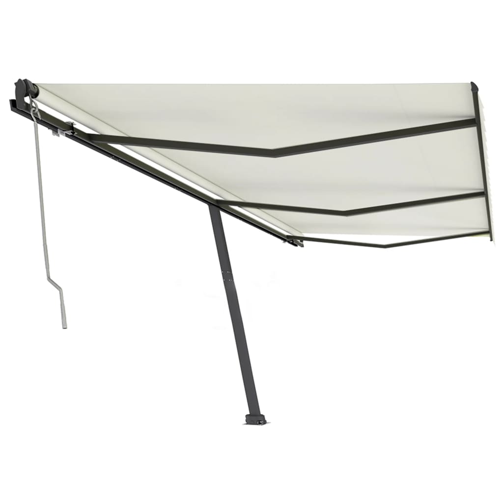 Vidaxl luifel kostenlos -ausstehende automatische 600x350 cm creme -gelenkt