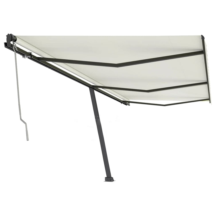 Vidaxl luifel kostenlos -ausstehende automatische 600x350 cm creme -gelenkt