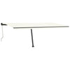 Vidaxl luifel kostenlos -ausstehende automatische 600x350 cm creme -gelenkt