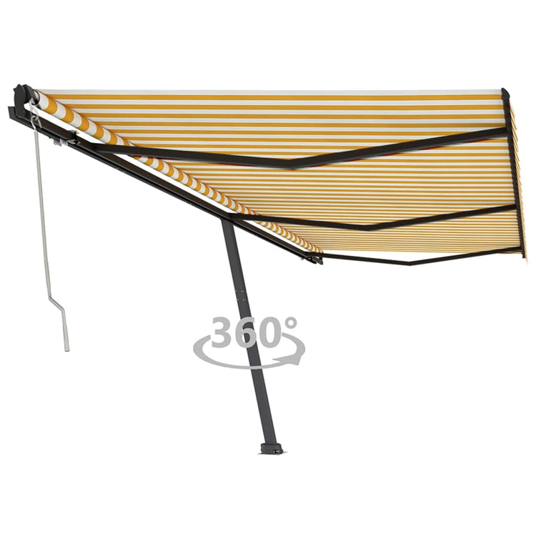 Vidaxl laifel kostenlos -ausstehende automatische 600x350 cm gelb und weiß