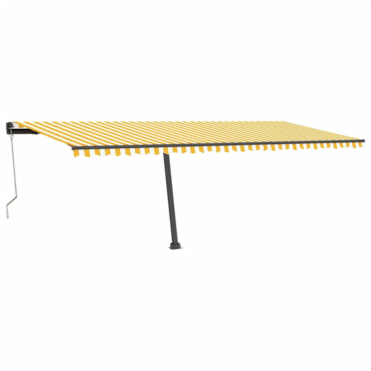 Vidaxl laifel kostenlos -ausstehende automatische 600x350 cm gelb und weiß