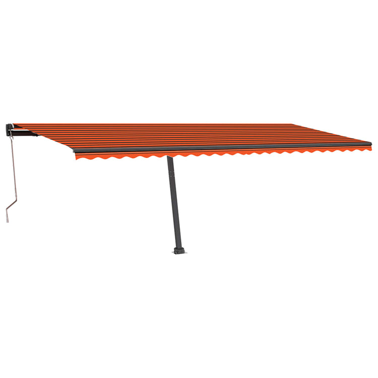 Vidaxl luifel kostenlos -ausstehende automatische 600x350 cm Orange und Braun