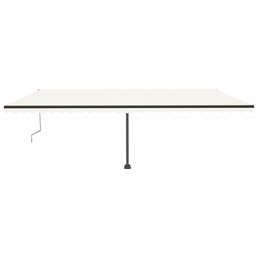 Vidaxl Luifel Automatik mit LED- und Windsensor 600x350 cm Creme Farbe