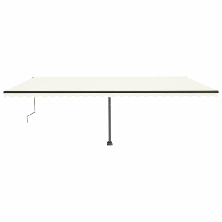 Vidaxl Luifel Automatik mit LED- und Windsensor 600x350 cm Creme Farbe
