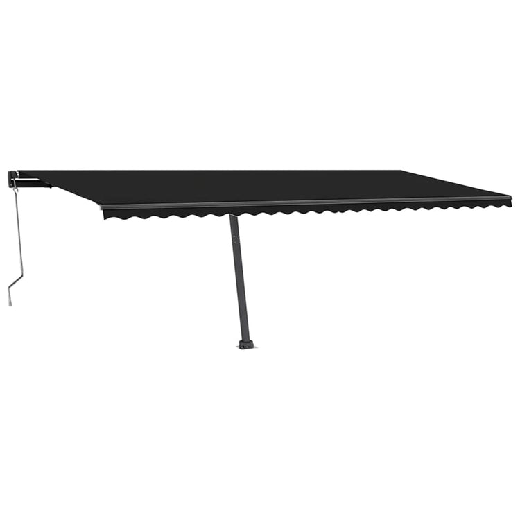 Vidaxl Luifel Automatik mit LED- und Windsensor 600x350 cm Anthrazit