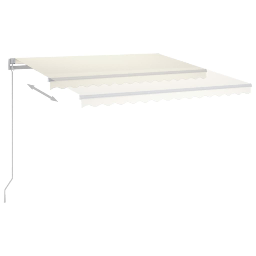 Vidaxl Luifel Automatik mit LED- und Windsensor 3,5x2,5 M cremefarben -gepflegt