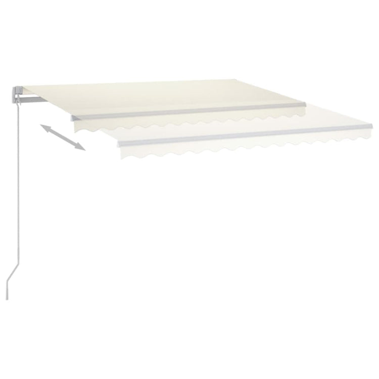 Vidaxl Luifel Automatik mit LED- und Windsensor 3,5x2,5 M cremefarben -gepflegt