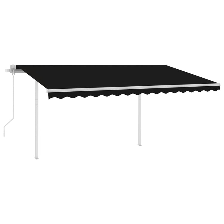 Vidaxl luifel Automatik mit LED- und Windsensor 4x3 m Anthrazit -Colored