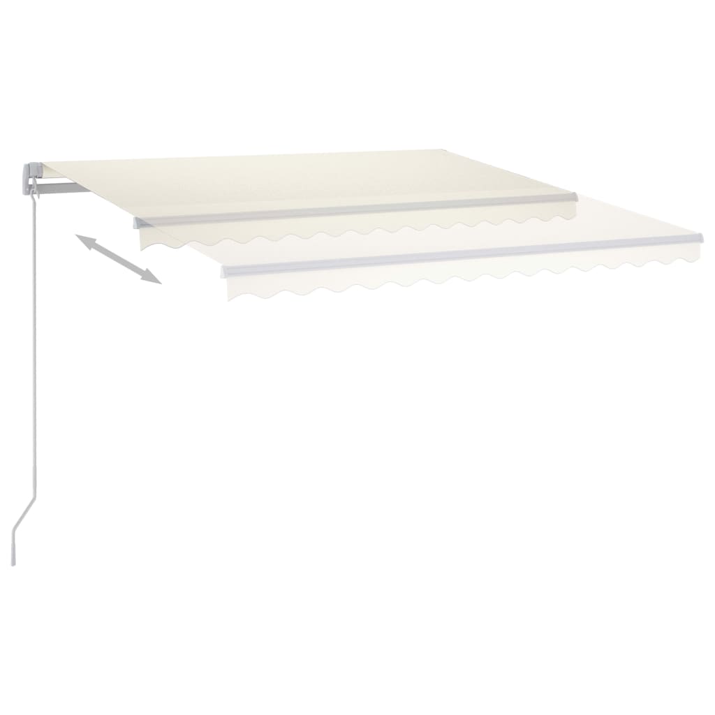 Vidaxl Luifel Automatik mit LED- und Windsensor 4,5x3 M cremefarben -gepflegt