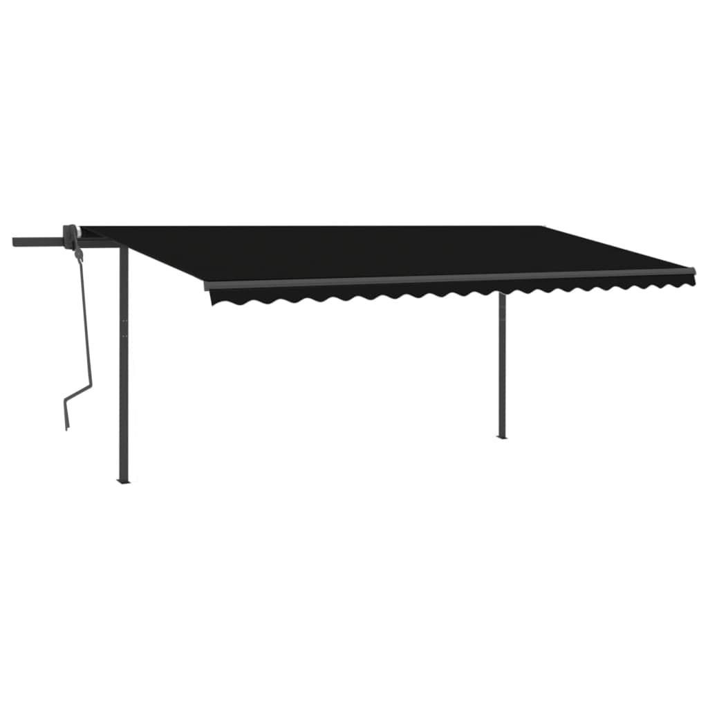 Vidaxl luifel expandierbar mit den Posts 5x3 m Anthrazit -Colored