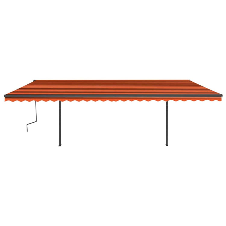 Vidaxl Luifel exponierbar mit Polen 6x3 m orange und braun